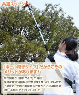 No. 1 - YAMAZEN高枝ガーデントリマー&ガーデンソーセットLPHS-1025 - 3