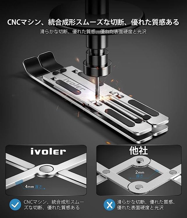 No. 1 - ノートパソコンスタンド 折りたたみ式 iVoler - 4