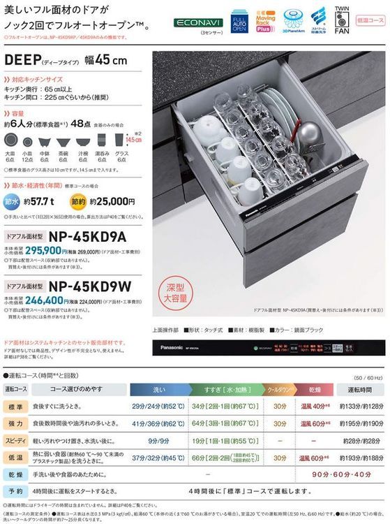 No. 8 - パナソニック ビルトイン食器洗い乾燥機 K9シリーズ NP-45KD9A - 3