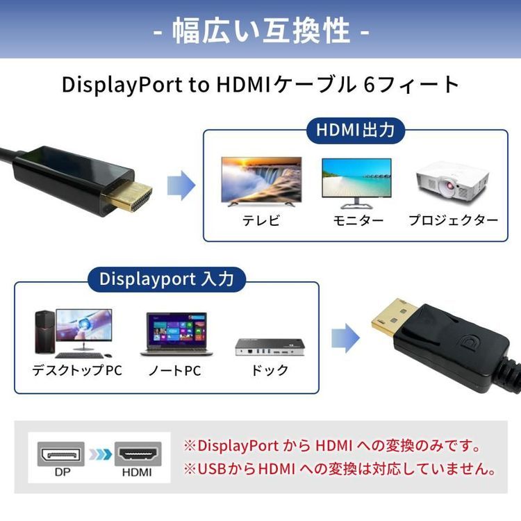 No. 3 - DW Displayport HDMI 変換ケーブル - 3